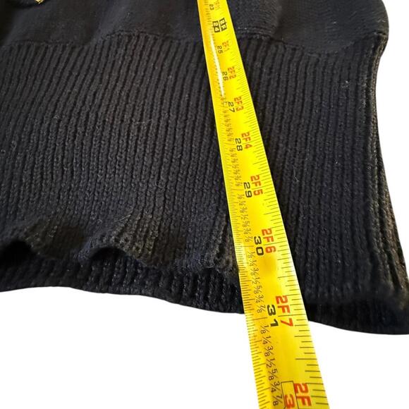 Vintage Bonnie Boerer PRÊT Art Deco Sweater Medium – Sequin Flapper Face Knit - Picture 7 of 7